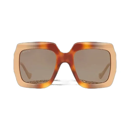 Square Sunglasses With Chain Detail