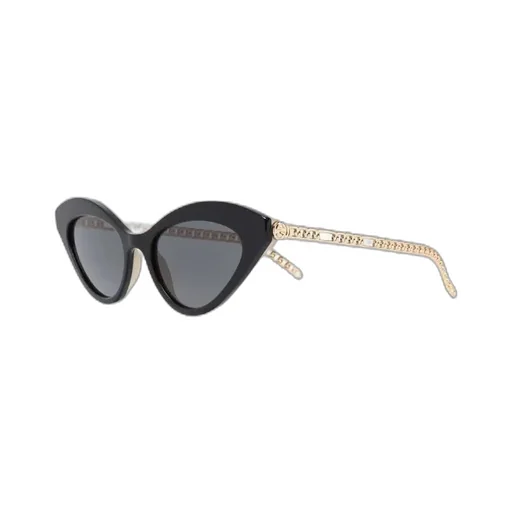 Cat-Eye Sunglasses With Heart Charms