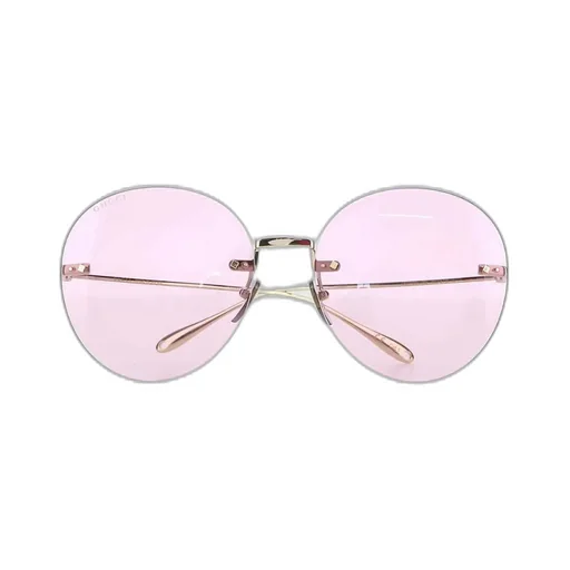 Round Rimless Sunglasses