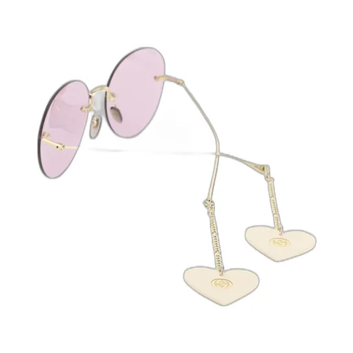 Round Rimless Sunglasses