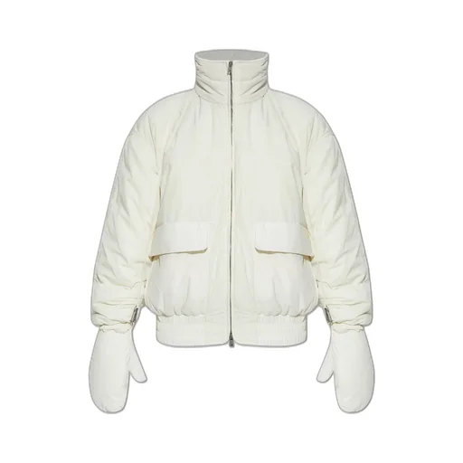 Padded Bomber Jacket With Integrated Mittens