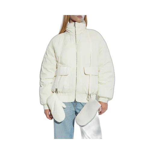 Padded Bomber Jacket With Integrated Mittens