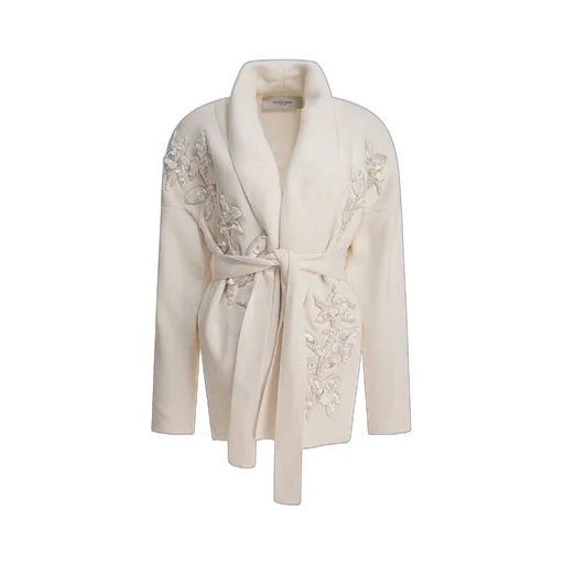 Cardigan With Floral Embroidery