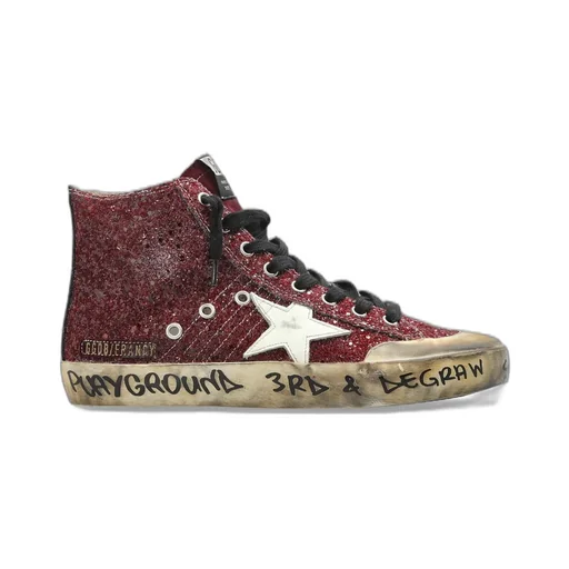 High-Top Glitter Sneakers