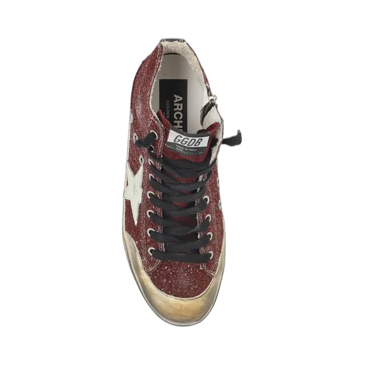 High-Top Glitter Sneakers