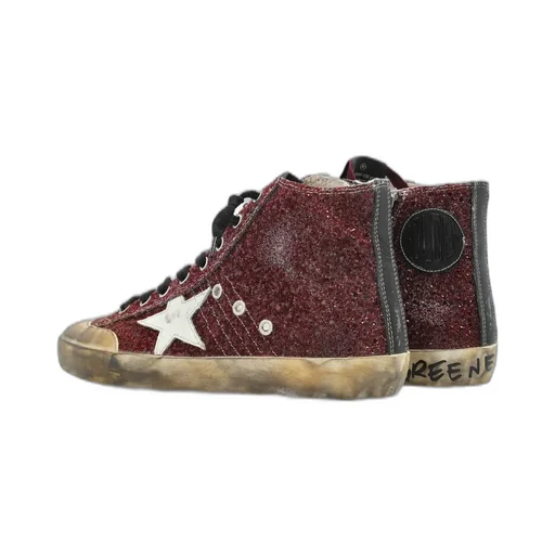 High-Top Glitter Sneakers