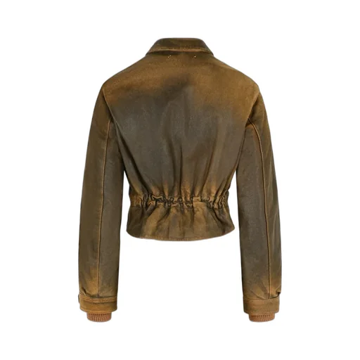 Cropped Leather Jacket