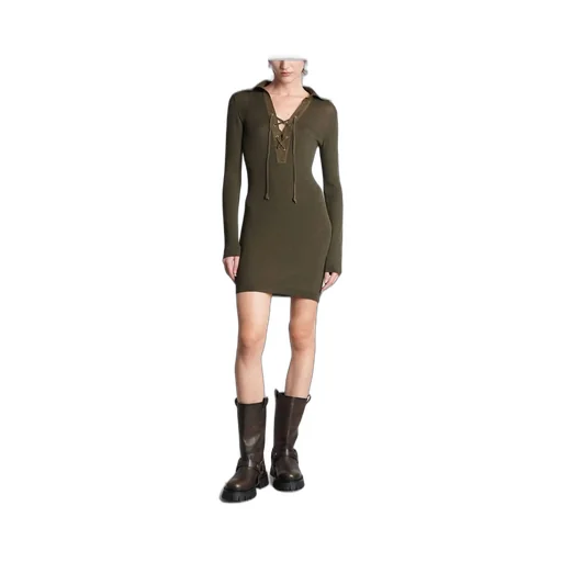 Ribbed Knit Mini Dress