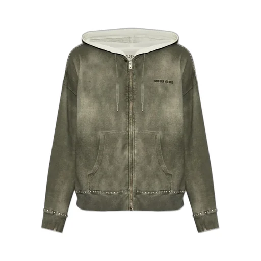 Zip-Up Hoodie With Studs