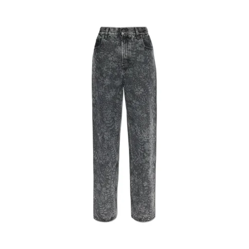 High-Waisted Straight-Leg Jeans