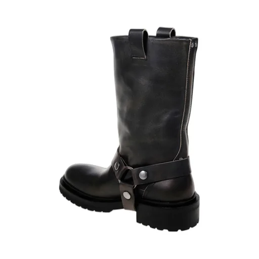 Leather Harness Boots