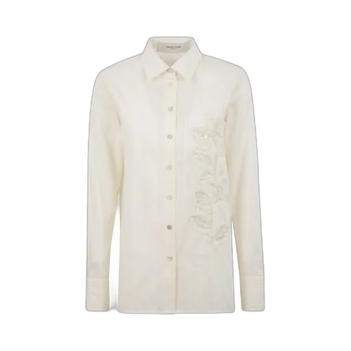 Shirt With Floral Embroidery
