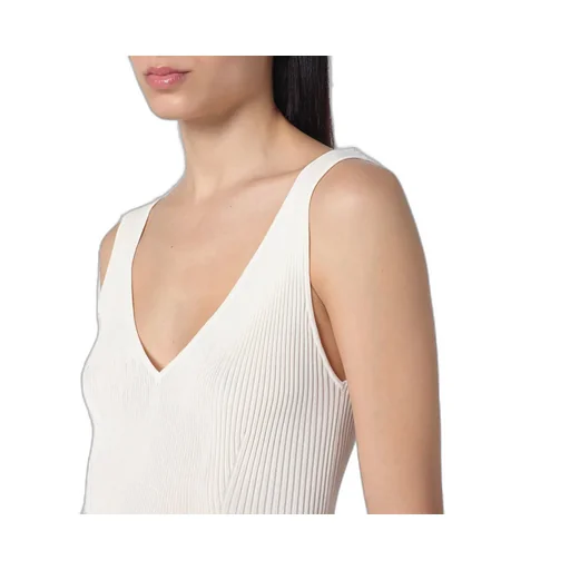 Pleated V-Neck Tank Top