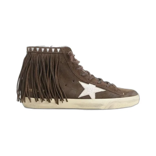 High-Top Sneakers With Fringe