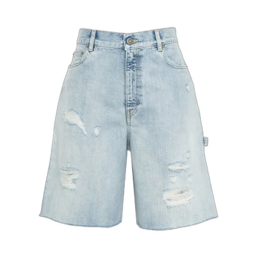 Distressed Denim Carpenter Shorts