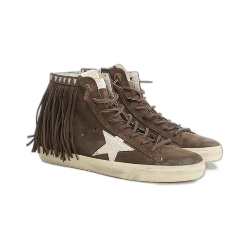 High-Top Sneakers With Fringe
