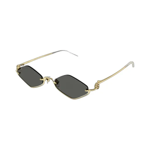 Diamond-Shaped Rimless Sunglasses