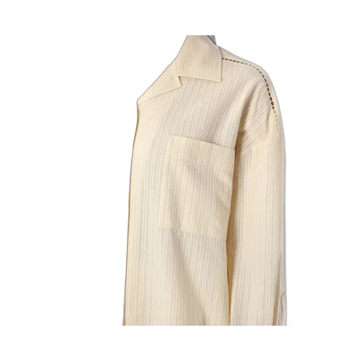 Striped Button-Up Shirt