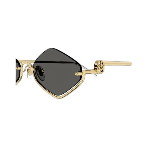 Diamond-Shaped Rimless Sunglasses