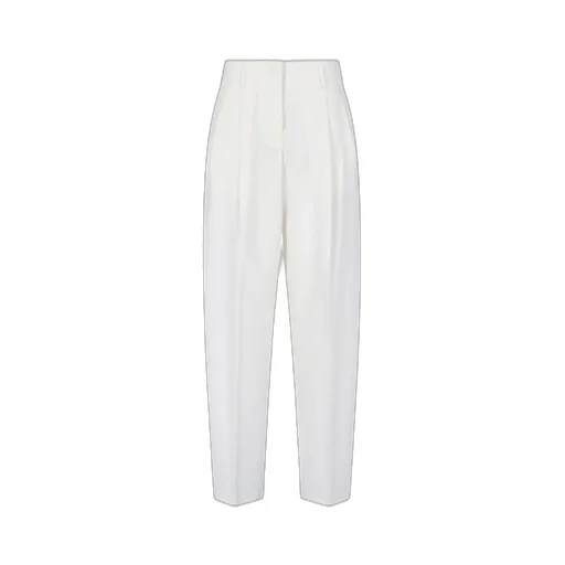 High-Waisted Pleated Trousers