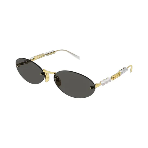 Oval Sunglasses With Pearls