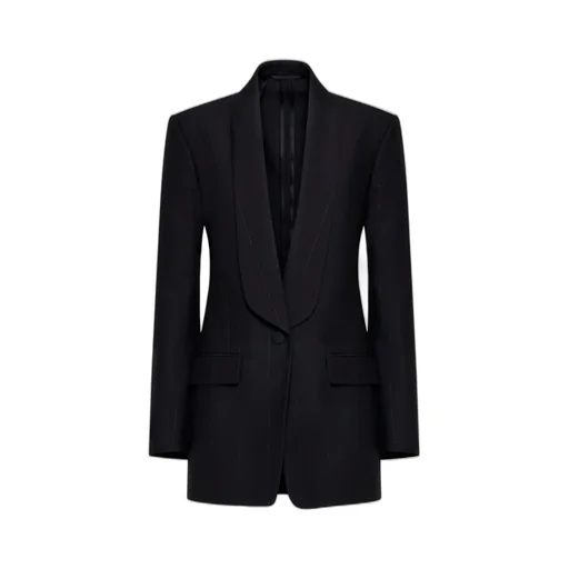 Single-Breasted Shawl Collar Blazer
