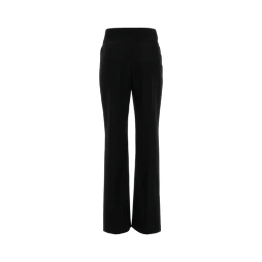 High-Waisted Flared Trousers
