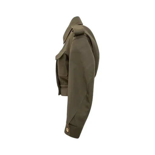 Cropped Military Jacket