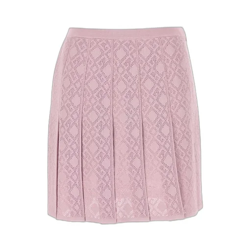 Pleated Knit Skirt
