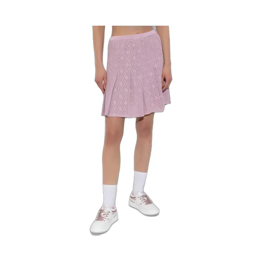 Pleated Knit Skirt