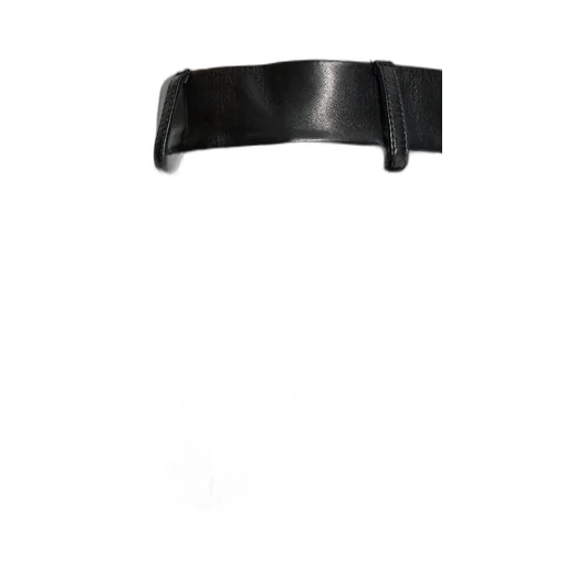 High-Waisted Leather Trousers