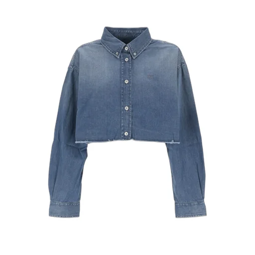 Cropped Denim Shirt