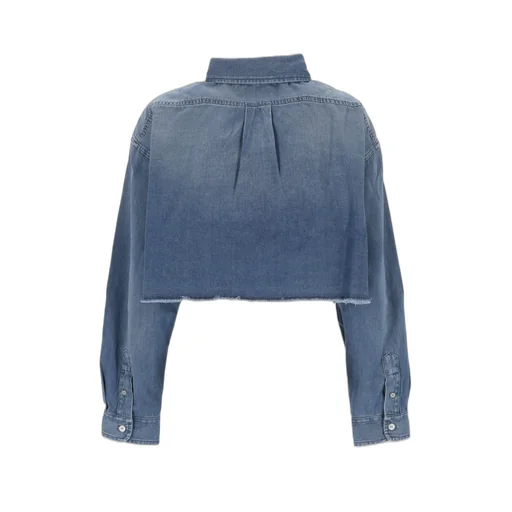 Cropped Denim Shirt