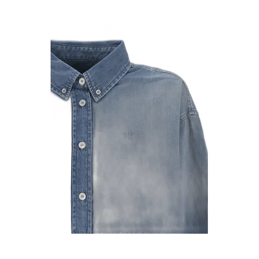 Cropped Denim Shirt