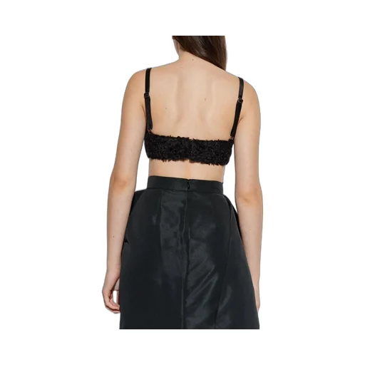 Faux Fur Bandeau Top