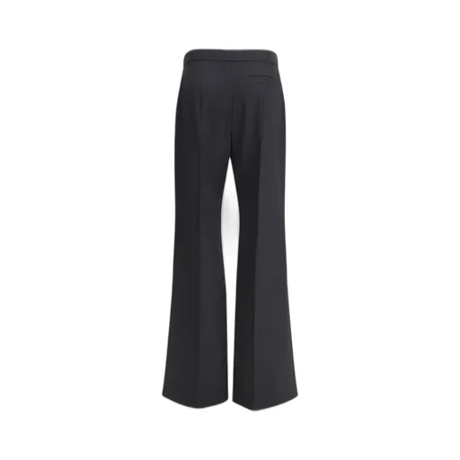 High-Waisted Flared Trousers