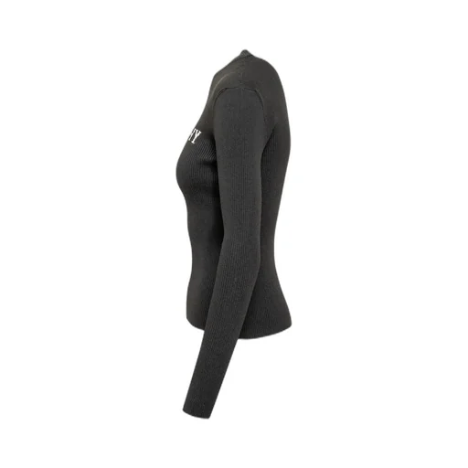 Ribbed Mock Neck Top