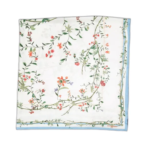 Floral Print Silk Scarf