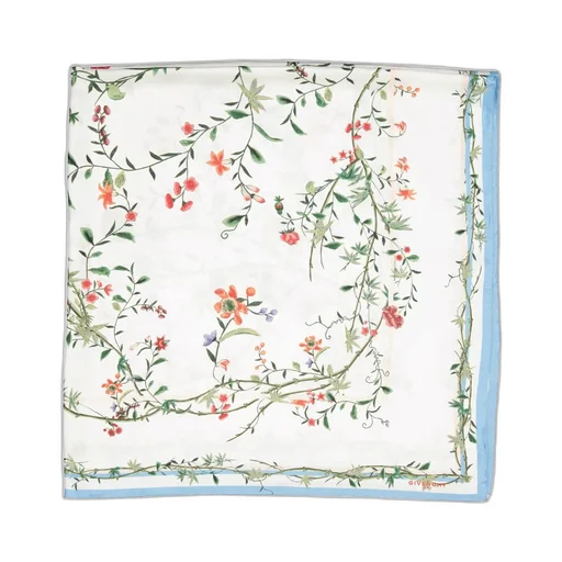 Floral Print Silk Scarf