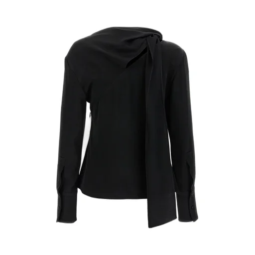 Asymmetric Draped Blouse