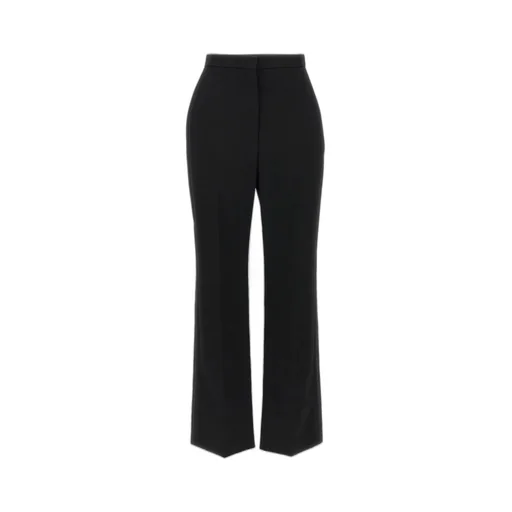 High-Waisted Flared Trousers
