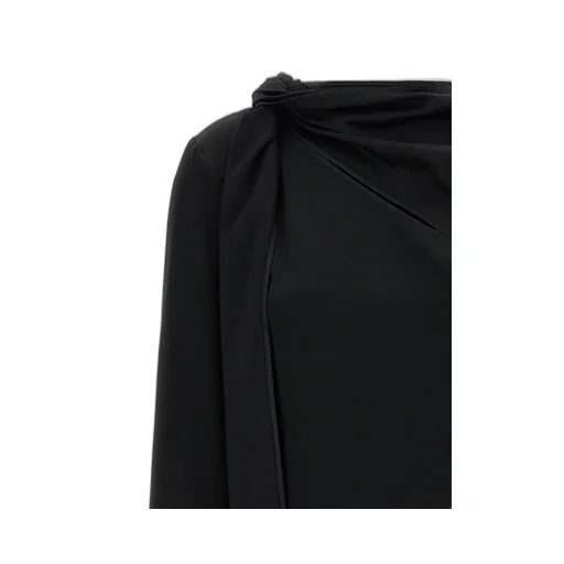 Asymmetric Draped Blouse