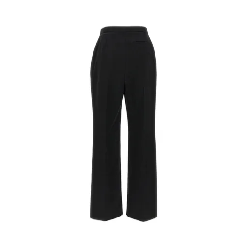 High-Waisted Flared Trousers