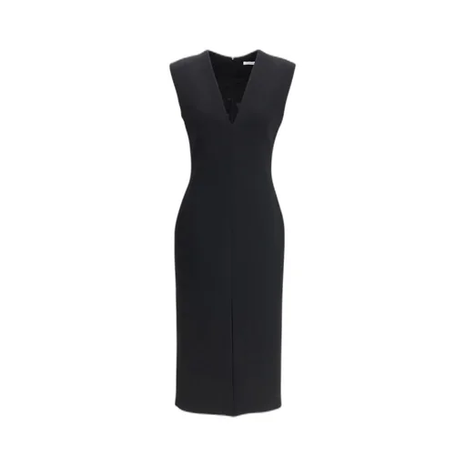 Sleeveless V-Neck Midi Dress