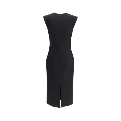Sleeveless V-Neck Midi Dress