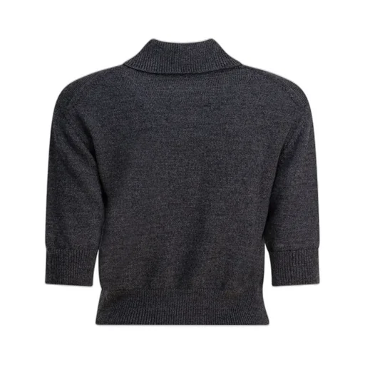 Cropped Polo Sweater