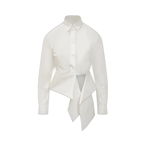 Asymmetric Poplin Shirt