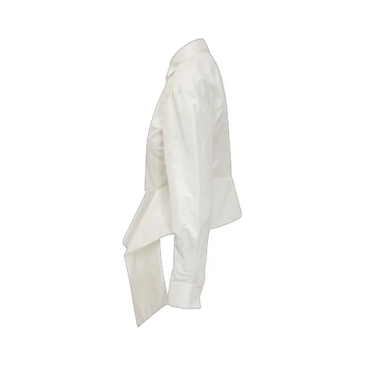 Asymmetric Poplin Shirt