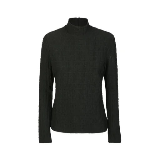 Mock Neck Textured Top
