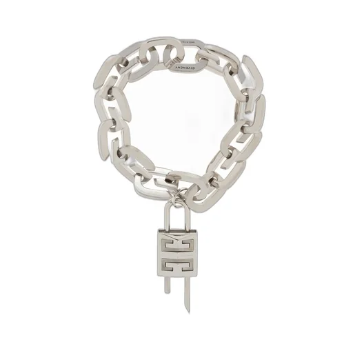 Chain Bracelet With Padlock Charm